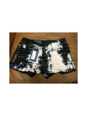 BLEULAB Reversible Cut Off Short Tie Dye Black NWT 24 26
